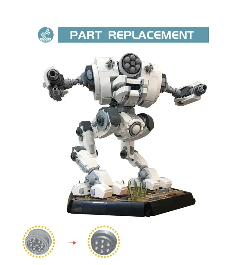 Боевой робот MOC BattleTeched робот-конструктор строительная модель робот-экшн-фигурка