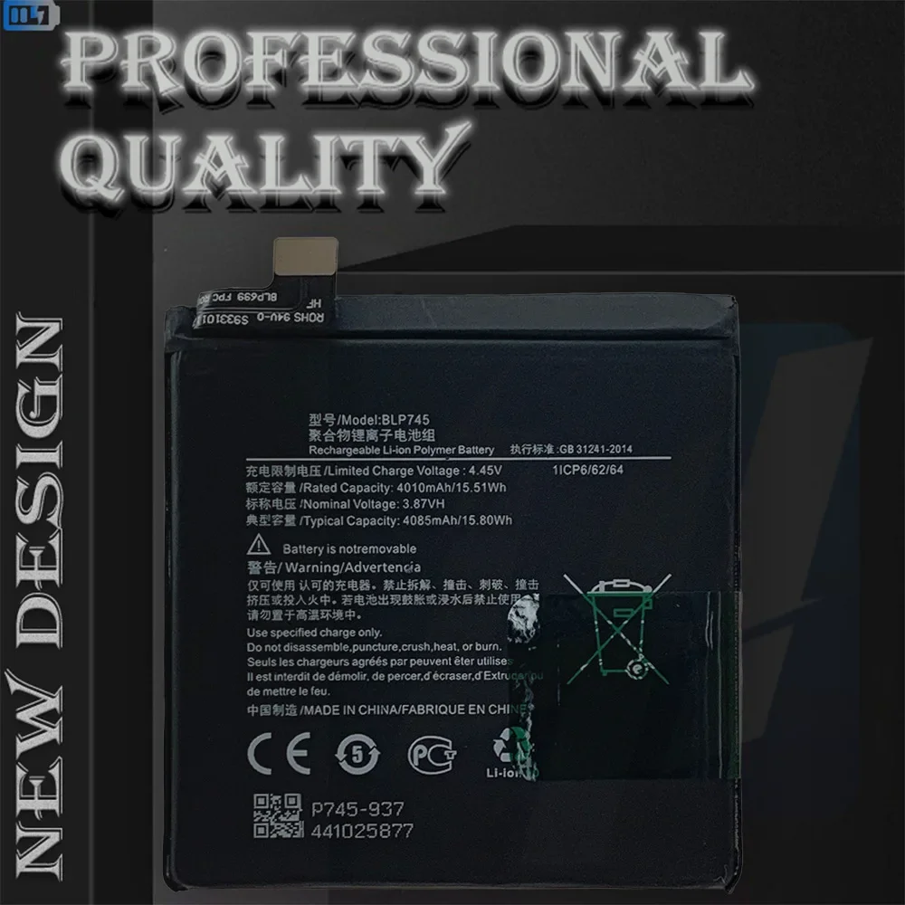 Новая сменная батарея 4085 мАч BLP745 для OPPO Oneplus 7T Pro 7 T литиевая мобильных телефонов