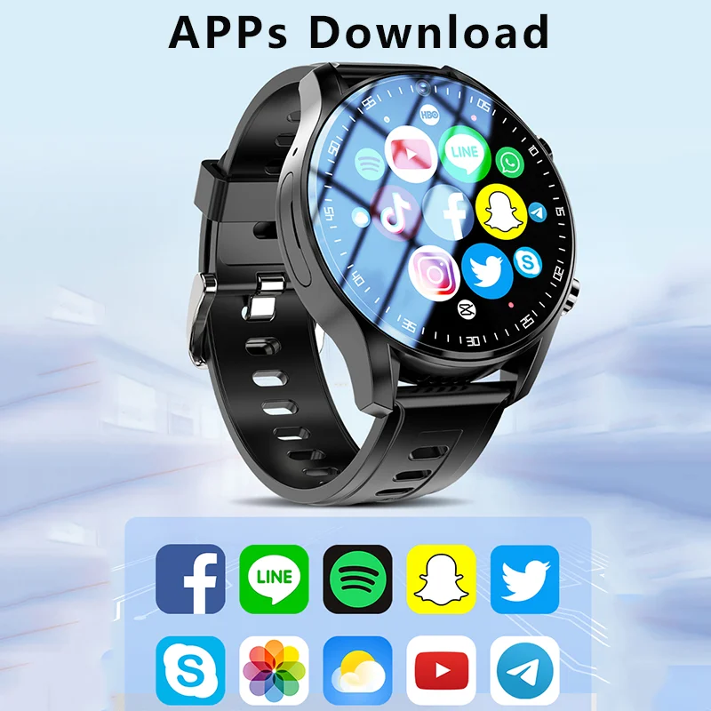 Умные часы 5G LTE Net 128G GPS LBS Wi-Fi приложение для скачивания HD-камера видеозвонки