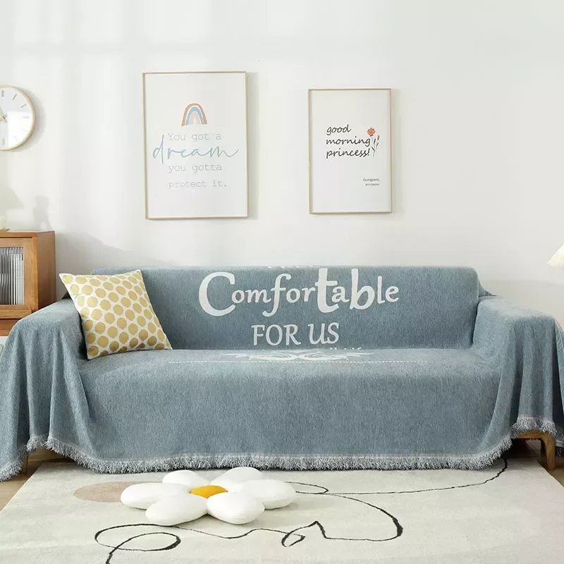 

Chenille Sofa Cover,Couch Towel Sectional Slipcovers for Living Room, Washable Furniture Protector