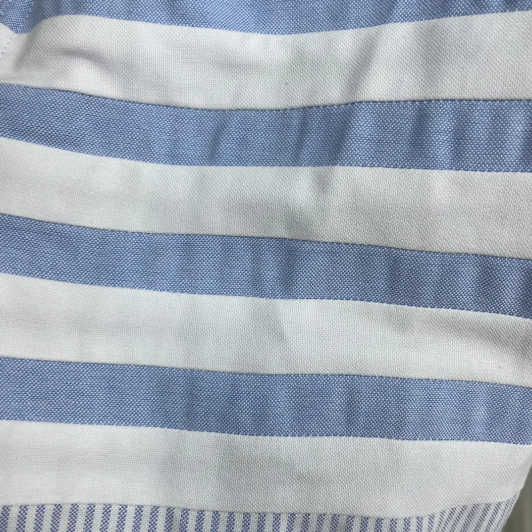 TB Business Man Shirt Fashion New 2022 Man Shirt Full Sleeve Blue and White Plaid 100% Cotton Shirt for Men with Pocket Striped