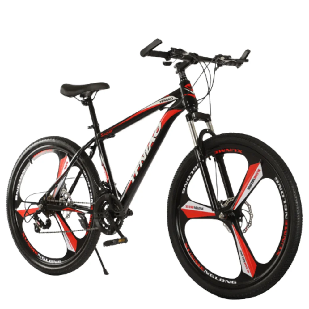 

Велосипед с рамой из высокоуглеродистой стали, амортизирующий двойной передний и задний дисковый тормоз, 21 скорость, 26 дюймов