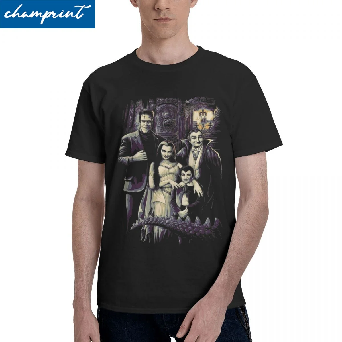 

Its The Munsters Monsters T-Shirts Men Women Novelty 100% Cotton Tee Shirt O Neck Short Sleeve T Shirts Gift Idea Clothes
