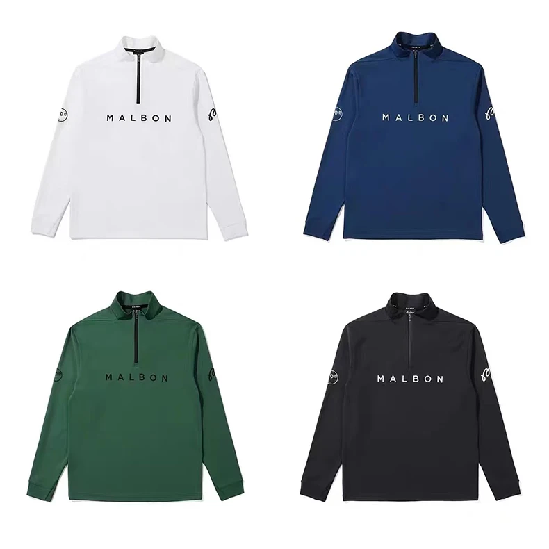 

Men's Golf Clothing Half-zip High-neck Long-sleeved Sweater Bottoming Shirt Quick-drying Comfortable Top