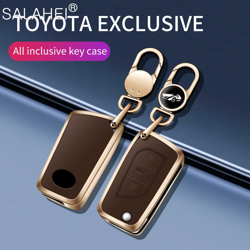 

3 Buttons Car Flip Key Case Cover Shell For Toyota Auris Corolla Avensis Verso Yaris Aygo Scion TC IM Camry RAV4 Forturner Hilux