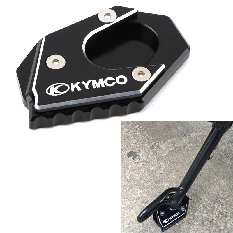 Фото Для KYMCO DTX360 DTX 360 Downtown 300 300i 350i 200i Xciting 250 400 Мотоциклетная подставка, удлинитель, боковая подставка, увеличенная пластина №1