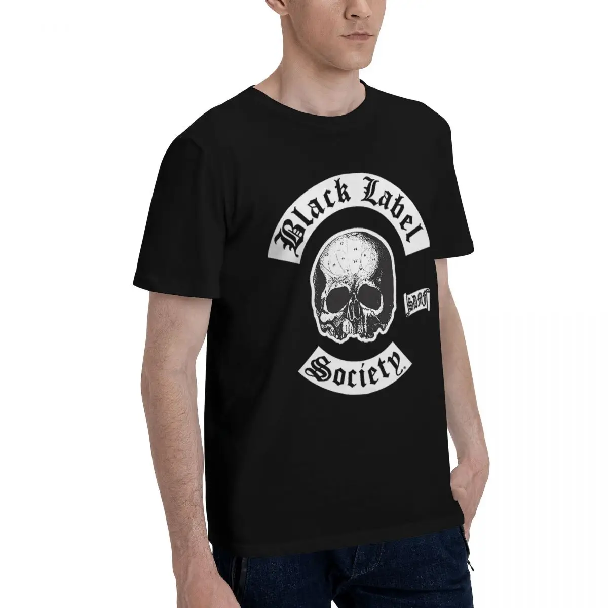 Фото Black Label Society (2) 100% хлопок, повседневная дышащая удобная забавная мужская футболка в стиле аниме, мужская одежда №2