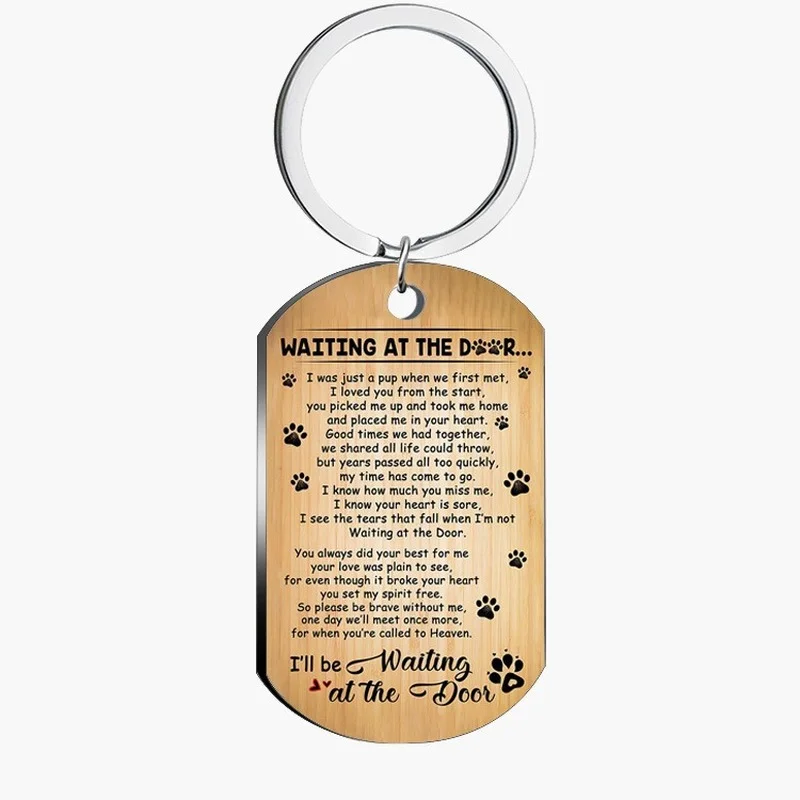 Брелок для ключей с надписью Женский цветной печатный мужчин принтом собачьей