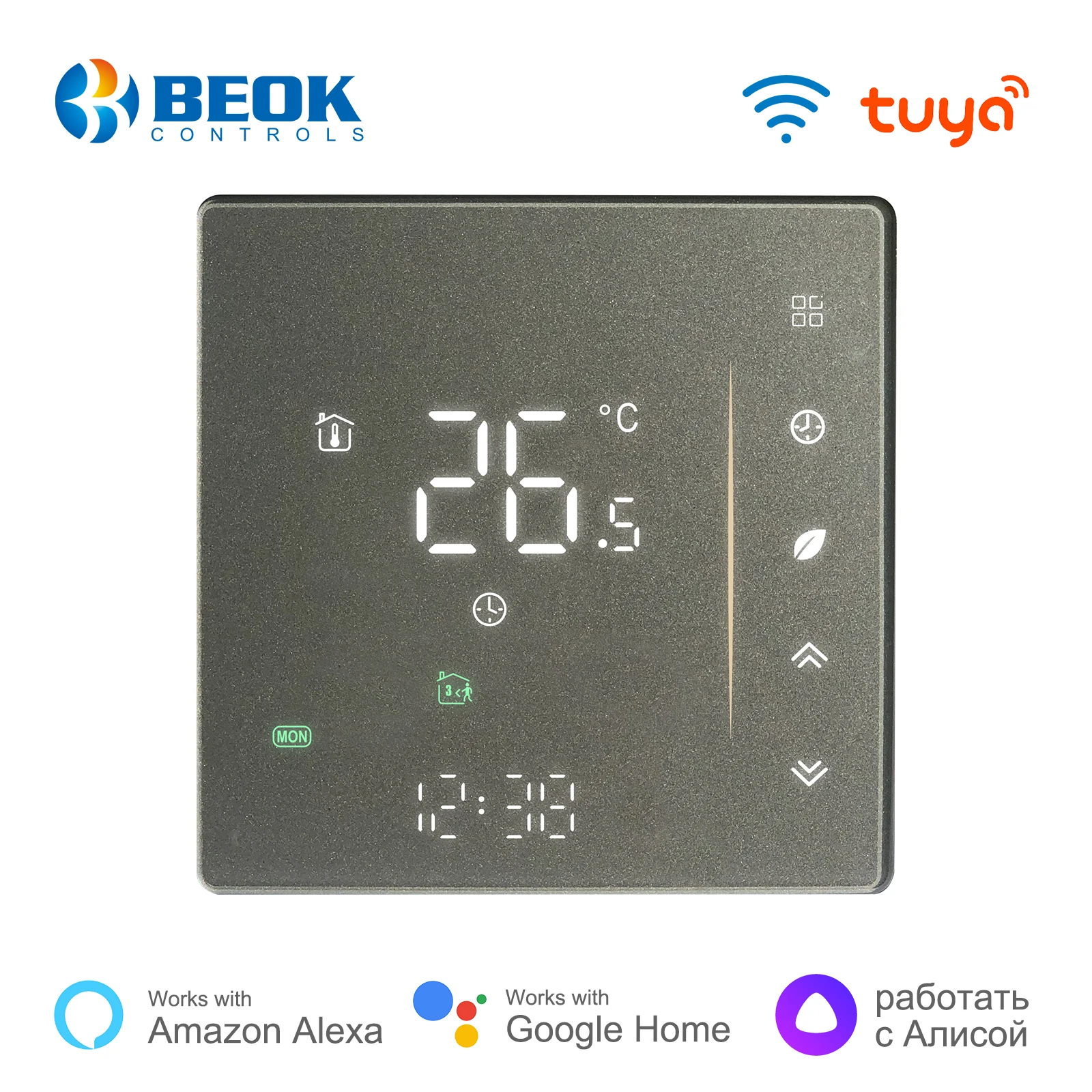 

Beok Tuya Wifi Smart Thermostat For Warm Floor Heating And Gas Boiler Temperature Controller Works With Alexa Alice Google Home