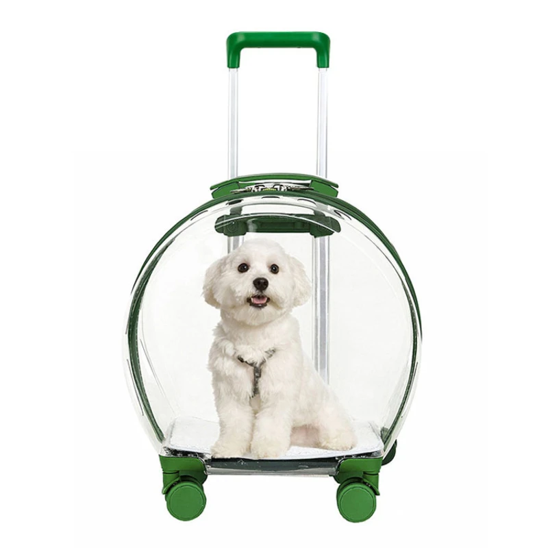 top seller Pet Carrier On Wheels Fully Transparent Pet Troll