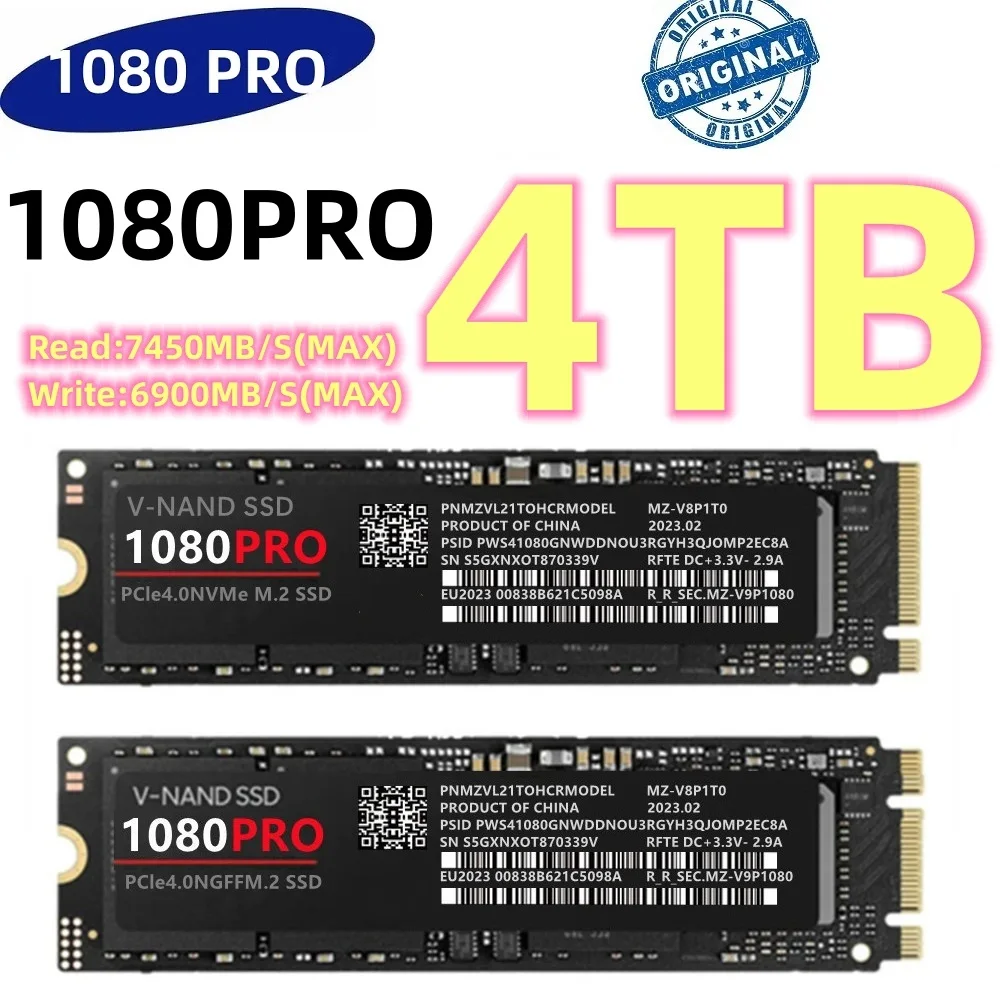SSD-накопитель 1080PRO 4 ТБ, оригинальный твердотельный накопитель M.2 ...