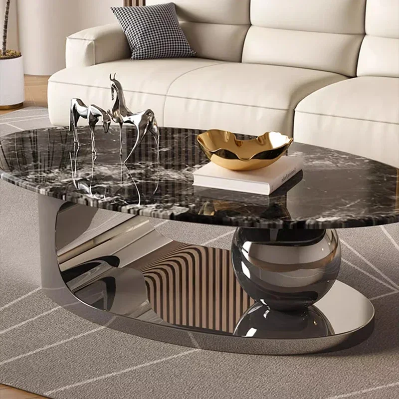 Эстетический стоячий приставной столик металлический механизм для гостиной