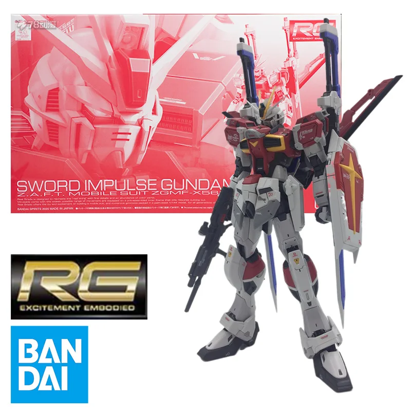Bandai RG 1/144 GUNDAM SWORD IMPULSE Модель Комплект Аниме Экшн-истребитель Сборочные модели