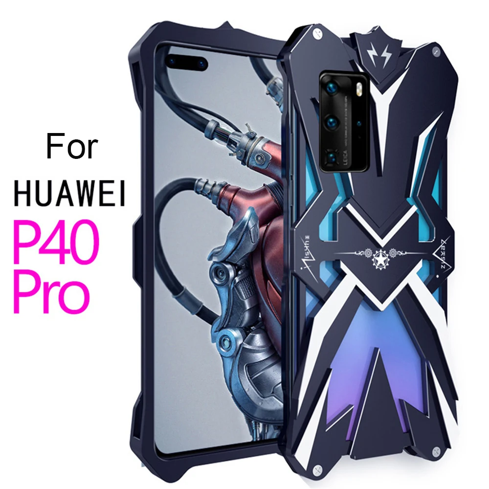 

Hot Sale Metal Armor Phone Case For Huawei P40 Pro P50 Shockproof Aluminum Unique Design Funda For Huawei P50 Pro P50E Cover