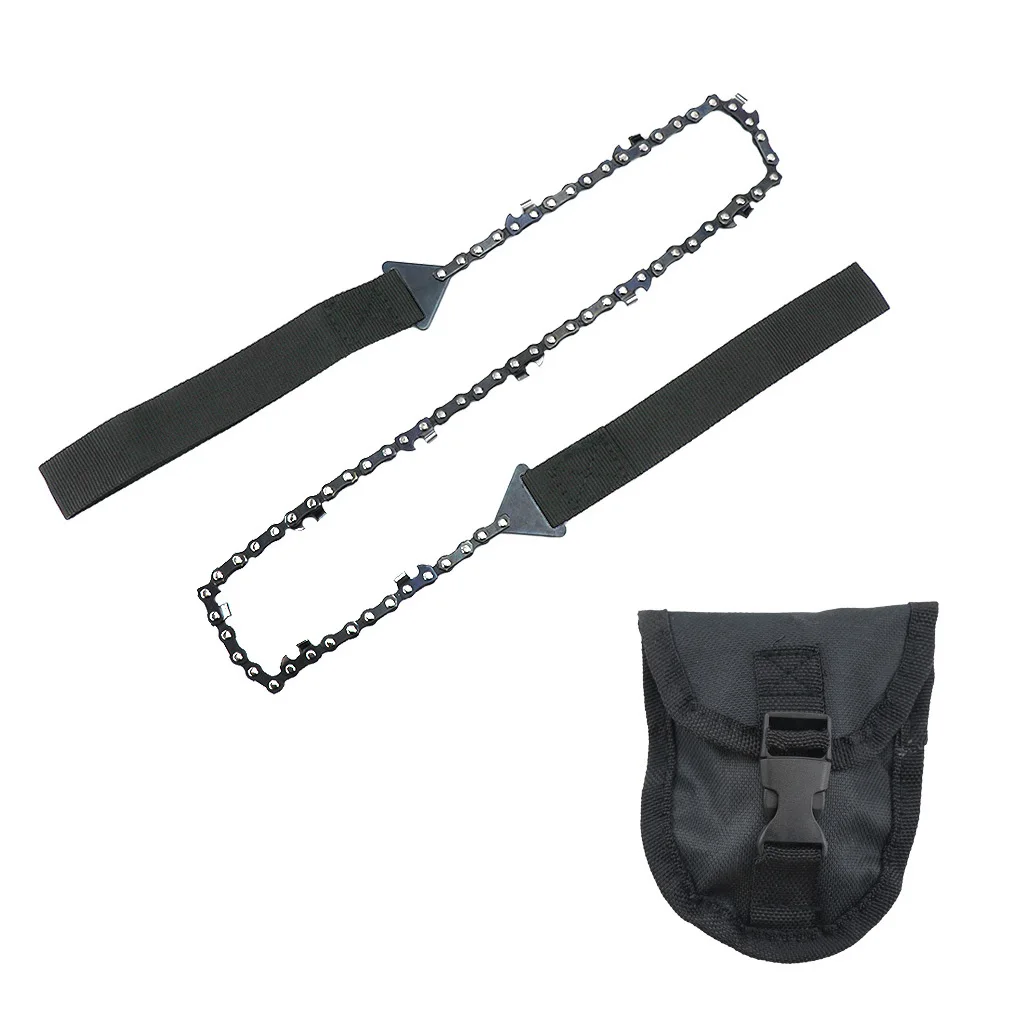 

Outdoor Chain Saw Survive 11 Teeth Wire Saws Portable Backpacking Mountaineering Handheld Chainsaw Hand Tool Orange