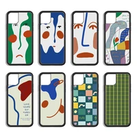 abstract painting phone case silicone pctpu phone case for iphone 13 11 12 mini pro max 7 8 plus x xs max xr hard cover fundas
