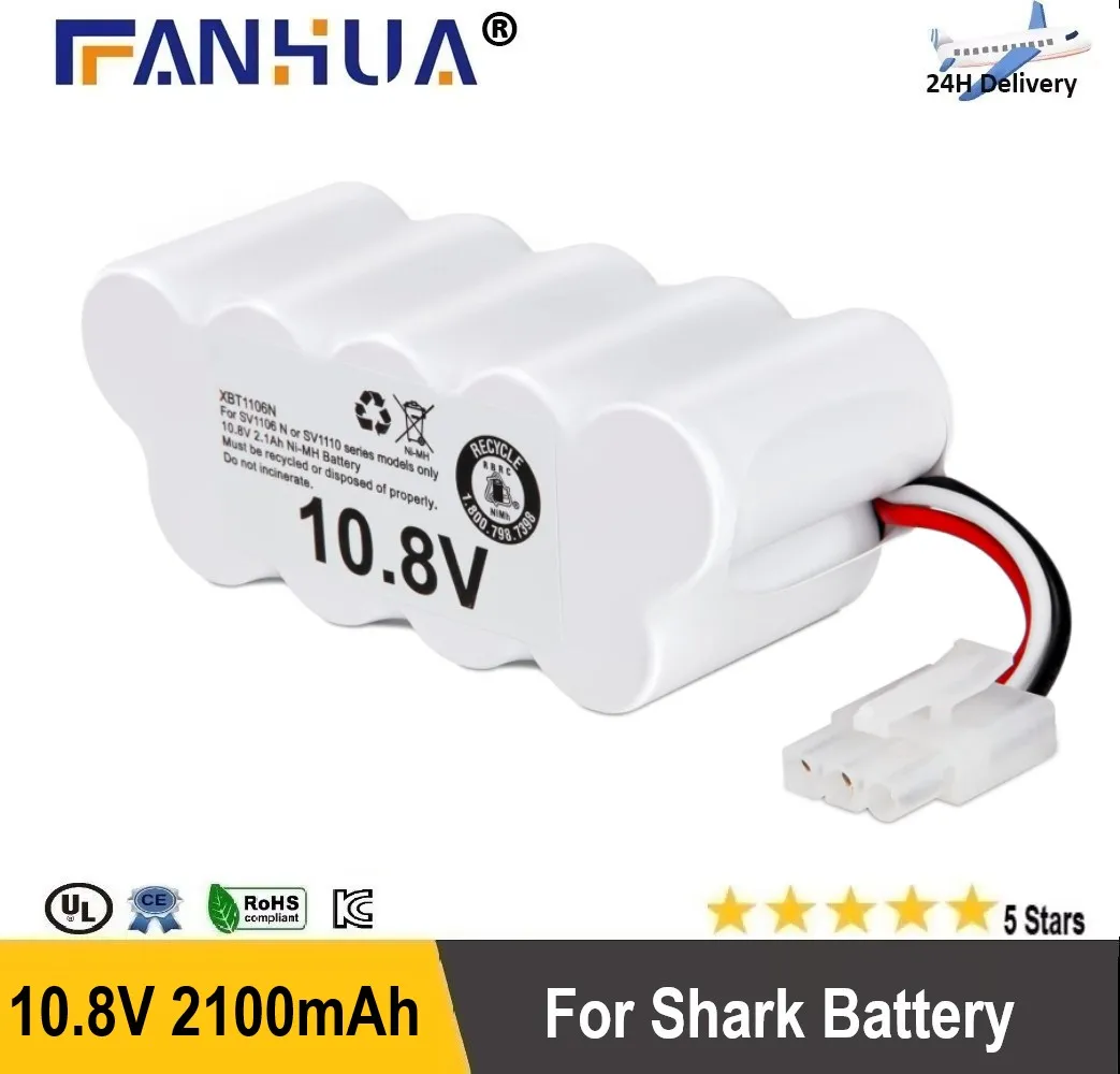 Фото XBT1106N Замена аккумулятора для Shark SV1110 SV1106N SV1106_N SV1110N SV116N Беспроводной пылесос Freestyle Navigator №1