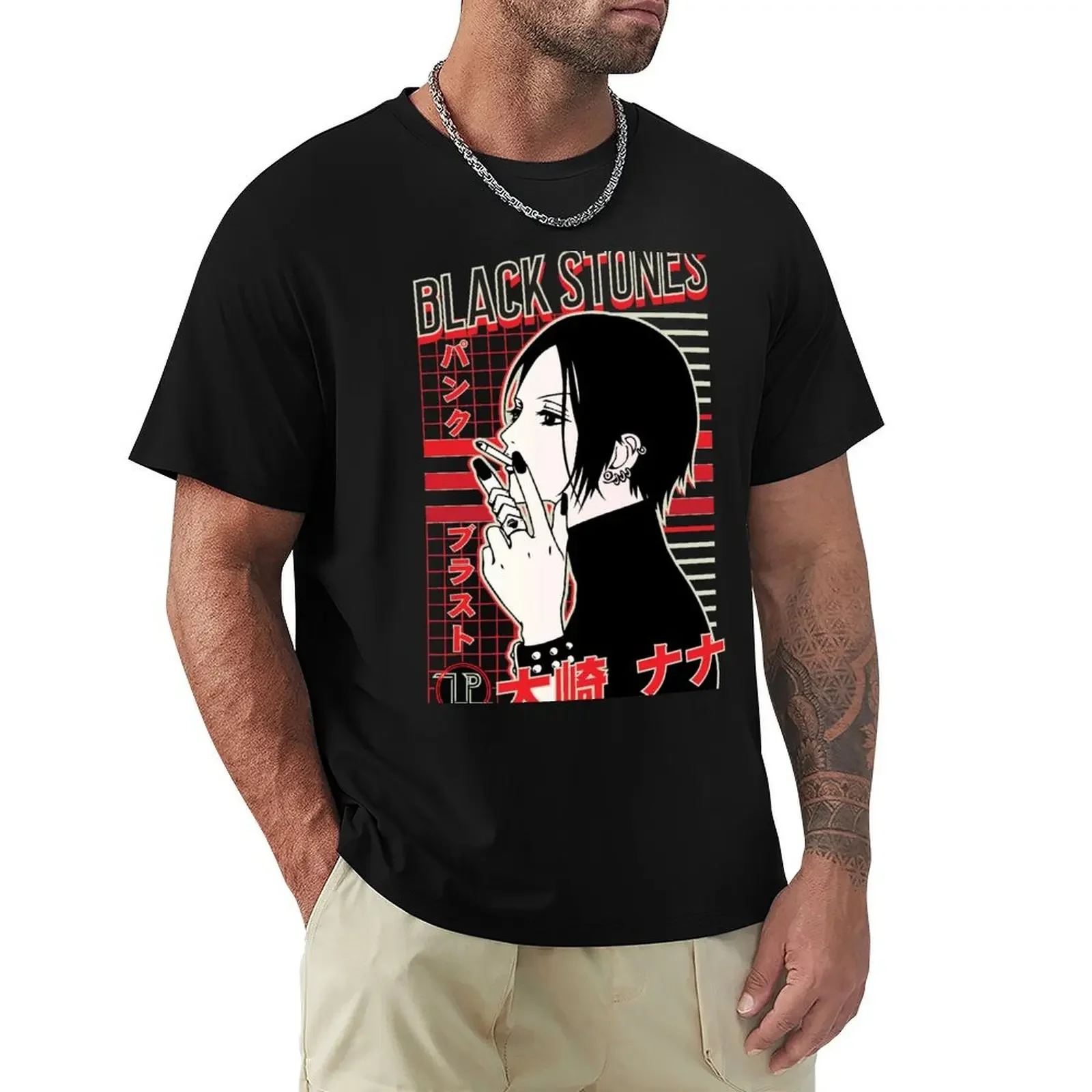 Футболка Nana osaki с короткими рукавами летние топы мешковатые рубашки простые