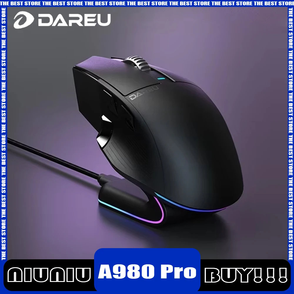 Мышь компьютерная беспроводная Dareu A980pro 8 к с датчиком P3950
