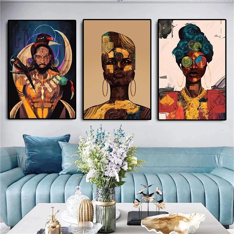 

Modern Defender Identify Portrait Poster Vintage Printed Canvas Painting Graffiti Wall Picture For Living Room Home Decoration