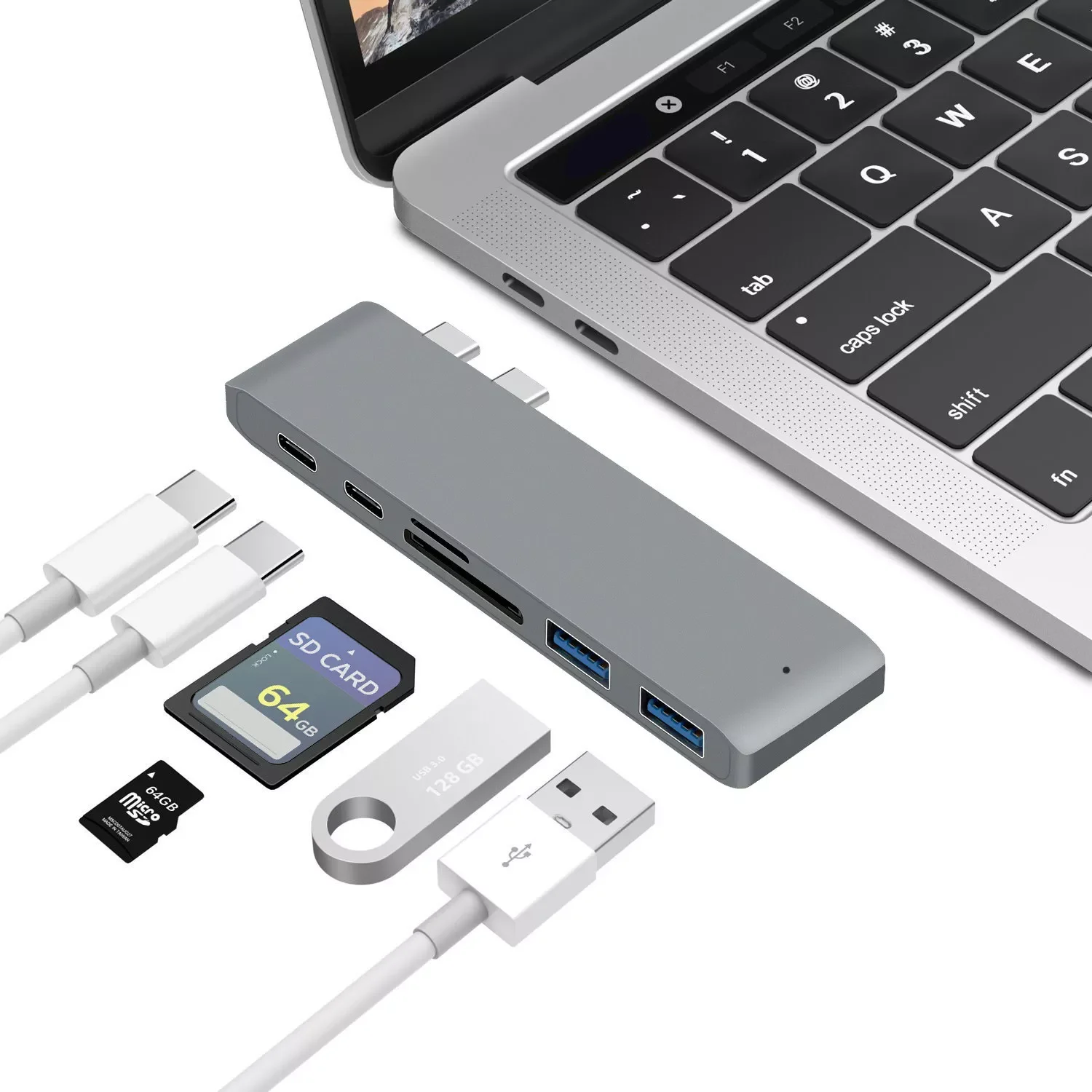 

USB 3.0 Type-C Hub к адаптеру 4K Thunderbolt 3 USB C Hub с Hub 3,1 TF SD Reader слот PD для MacBook Pro/Air 3,0