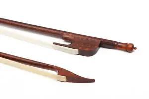 

Upright 4/4 Full Size Violin Bow Baroque Style Snakewood Stick Natural Bows Hair Straight High Quality