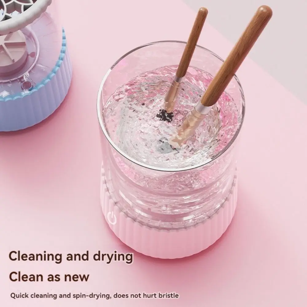 Автоматический электрический очиститель кистей для макияжа 3 в 1 5 В сушилка