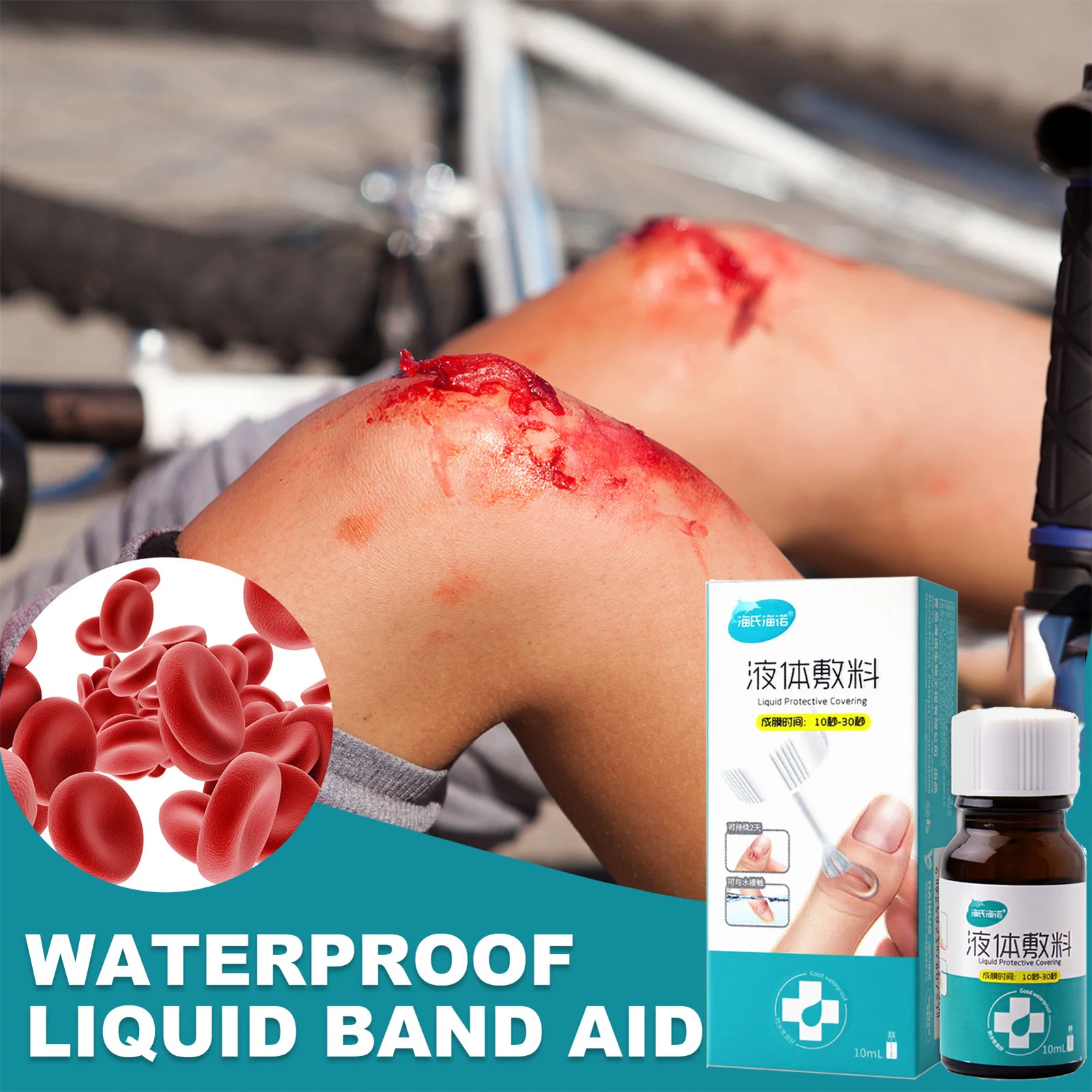 Disinfecting Wound Hemostatic Adhesive