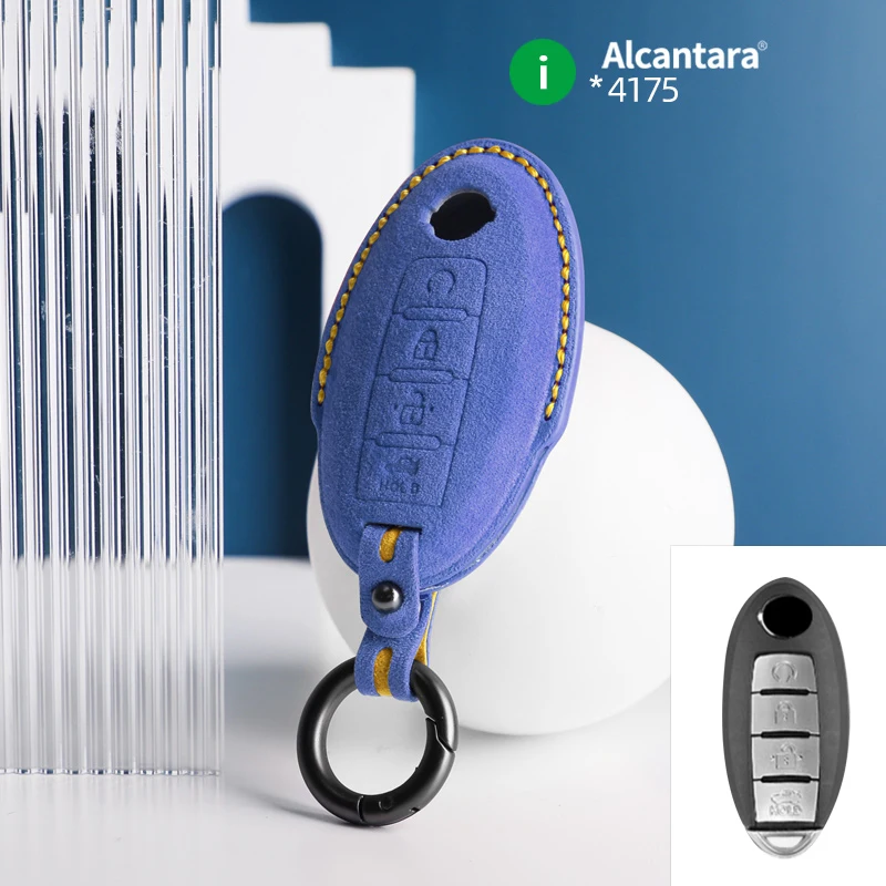 

Высококачественный Автомобильный Дистанционный ключ алькантара, оболочка для Nissan Qashqai Juke J10 J11 X-Trail T32 T31 Kicks Tiida Pathfinder