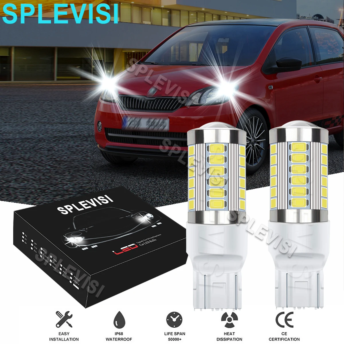 Купи 2PCS LED White Daytime Running Lights Bulbs DRL For Skoda Citigo 11-20 Bmw 1 Series F20 F21 2012-2019 Fiat 500 Abarth 2007-On за 299 рублей в магазине AliExpress