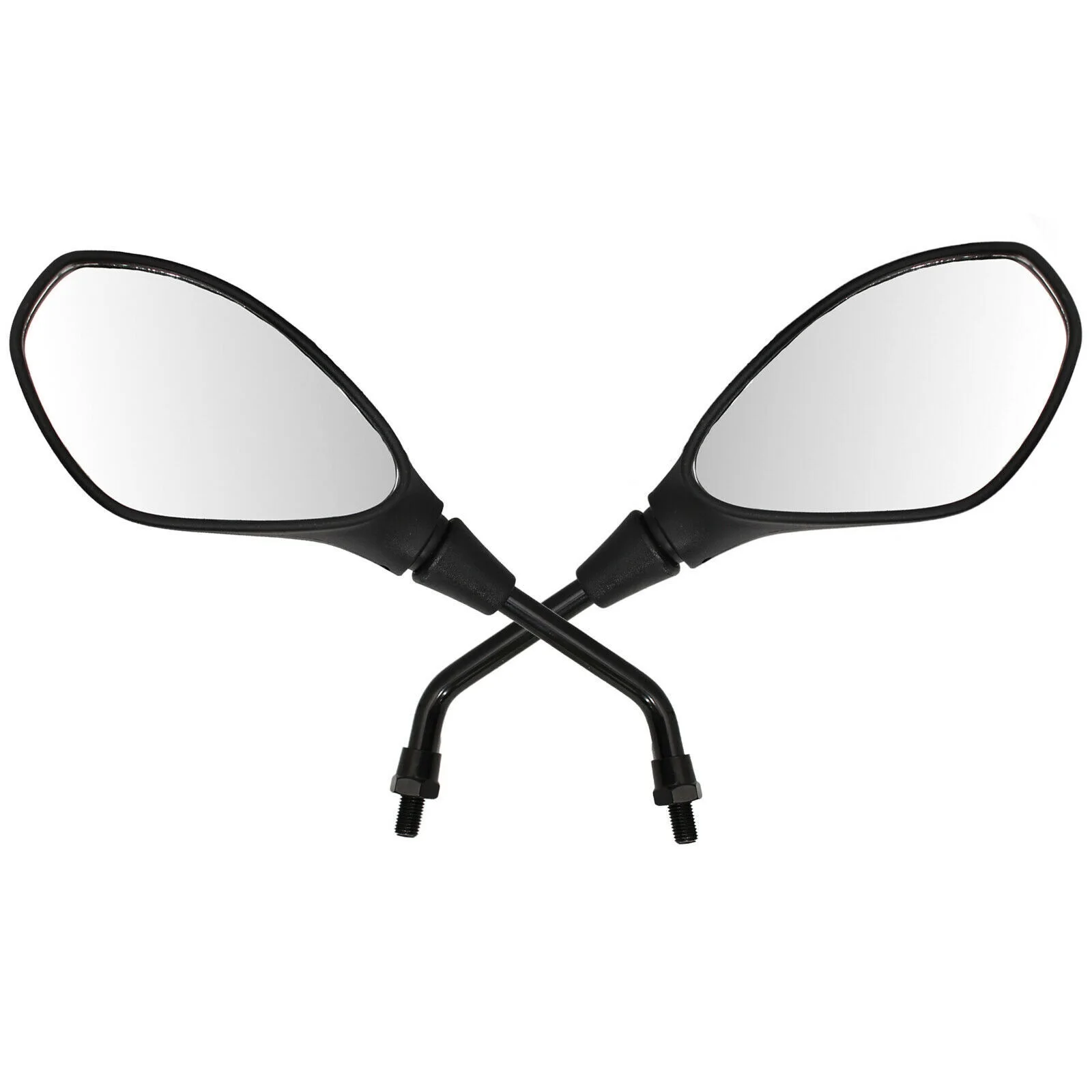 

2022 10MM BLACK CLASSIC MOTORCYCLE MIRRORS UNIVERSAL BIKE/MOTORBIKE REAR VIEW
