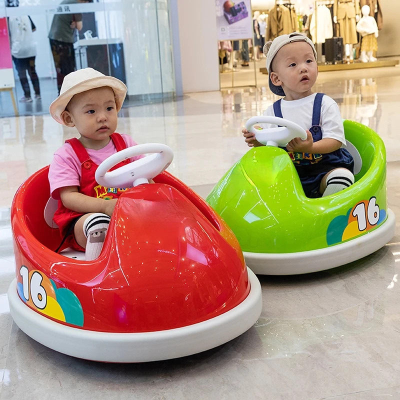 Купи Children's Electric Car Four-Wheel Automobile Belt Remote Control Bumper Car Seat Tile Car 360 ° Rotatable за 9,390 рублей в магазине AliExpress