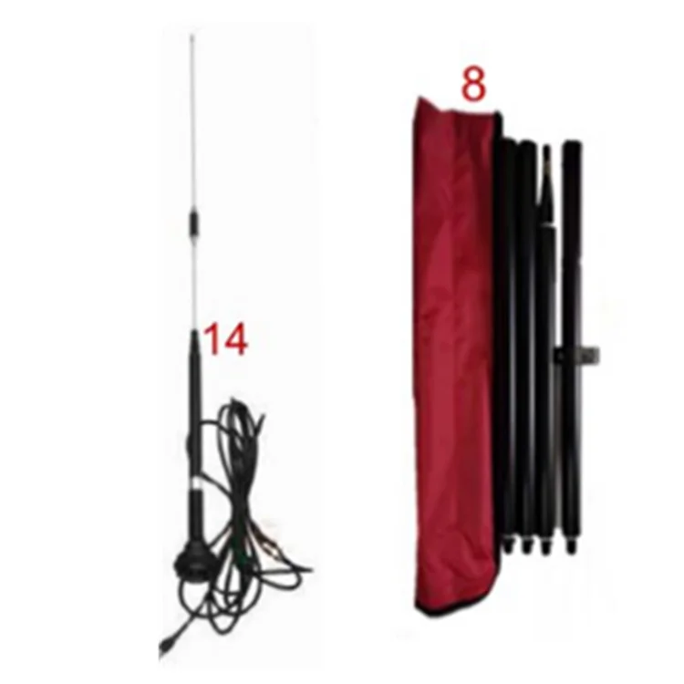 

GPS external radio antenna and GPS centering pole.