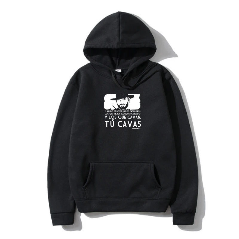 

2022 Summer Outerwear men Clin Eastwood Dollar Trilogy women cotton Outerwear Warm funny printed Mens Outerwear Sweatshir Hoody