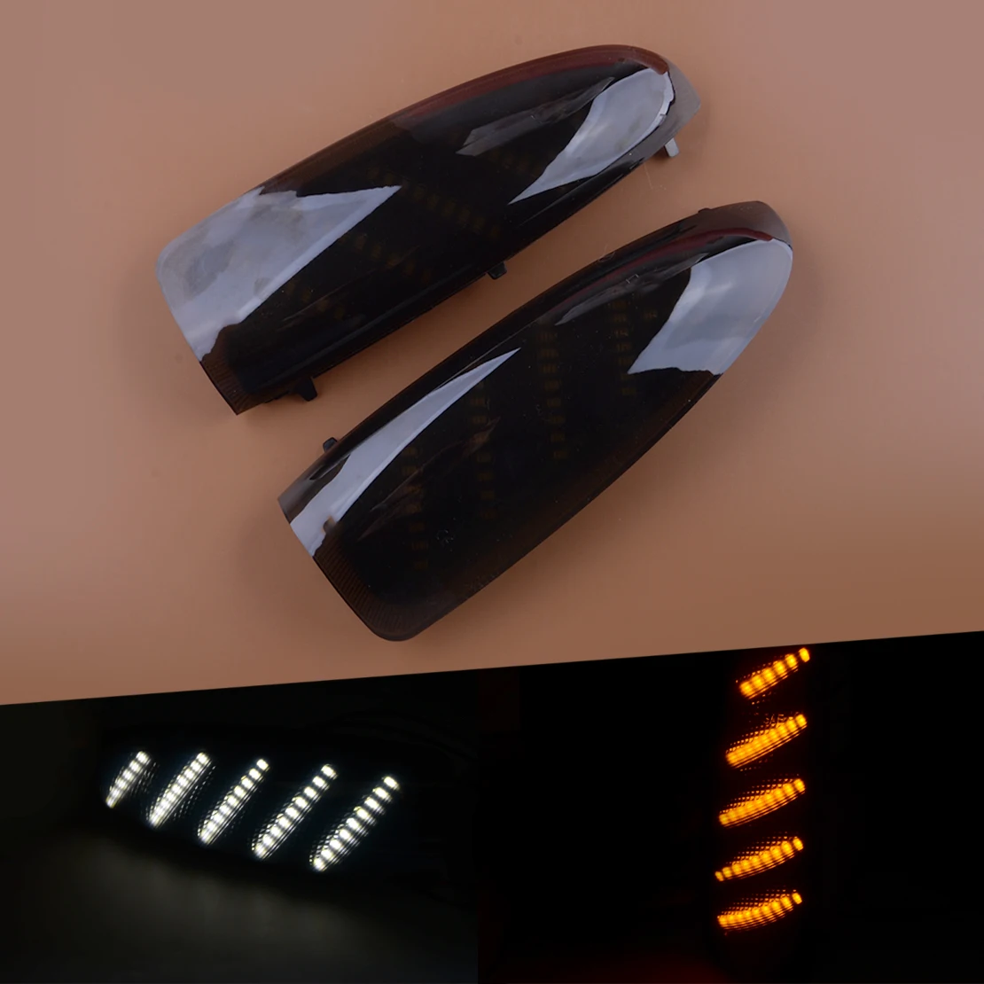 

1 Pair LED Dynamic Side Rear View Mirror Turn Signal Light Fit for Ford F250 F350 F450 F550 F650 Super Duty Excursion 2003-2005