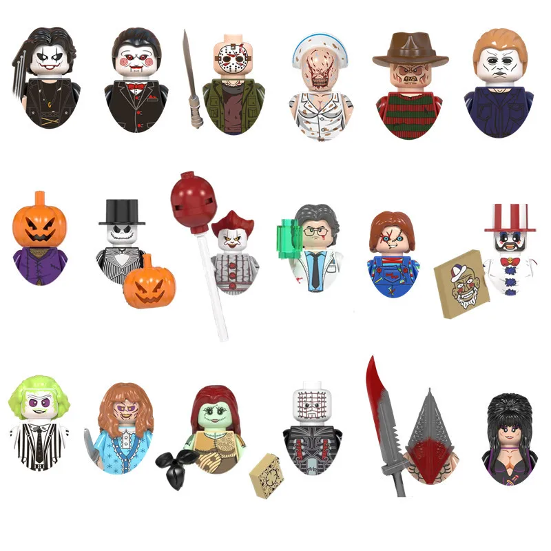 Одиночная Продажа Хэллоуин серия ужасов экшн-фигурка вампира строительные блоки