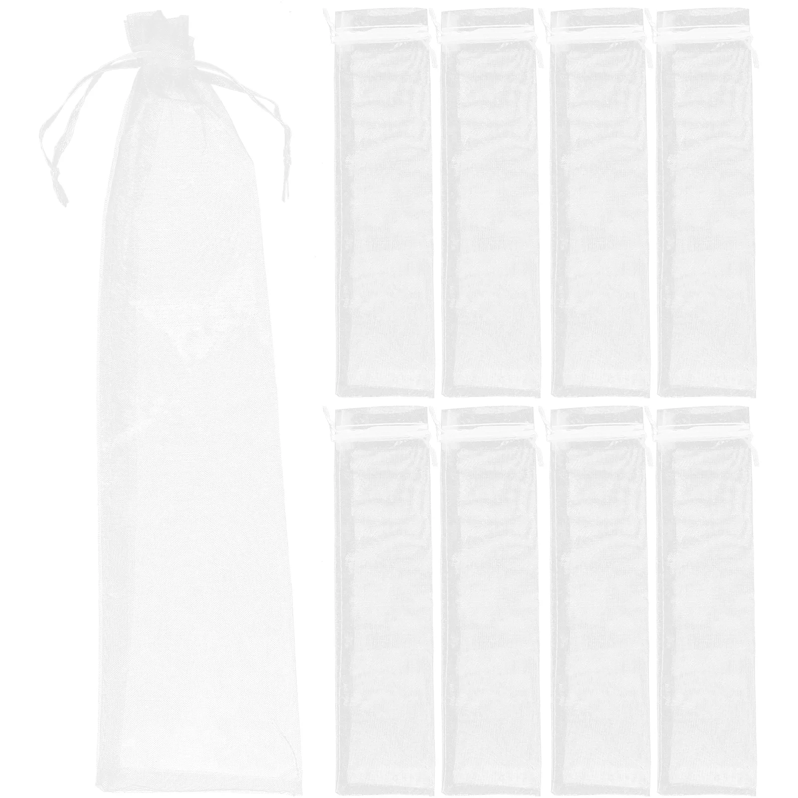 

20 Pcs Small Organza Bags Wedding Favor Bags Gift Wrap Bags Pocket Fan Bag Candy Gift Bags Hand Fan Protector Sector Yarn Bag