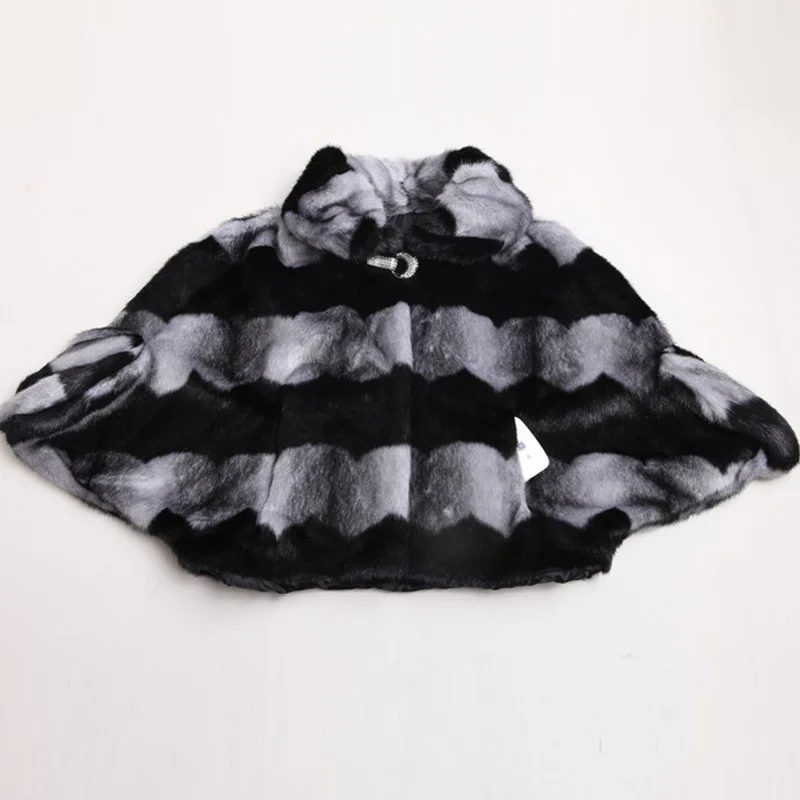 2022 New Winter Clothes Short Real Fur Coat Parkas Women Jacket Luxury Striped Mink Fur Loose Fashion Female Ticken Warm Top