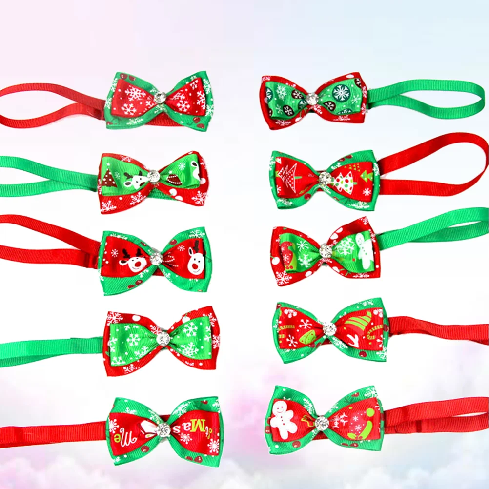 

Dog Bows Hair Dogs Pet Collarfor Clips Small Accessories Bow Necktie Large Tie Christmas Ties Buckle Bandsrubber Collars Santa