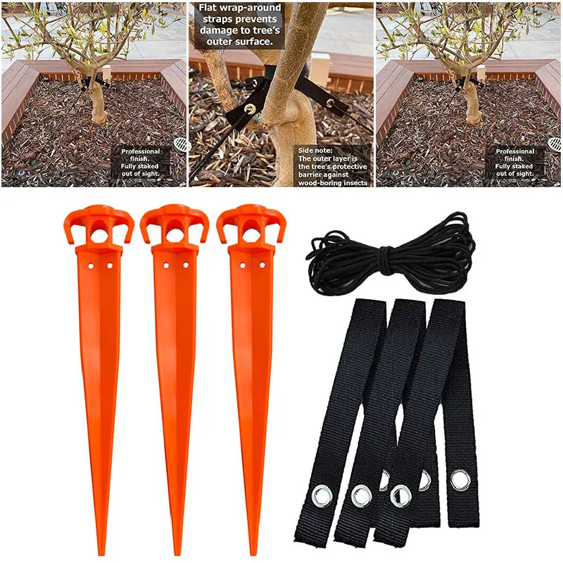 

7PCS/set Plant Support Anchor Kit Practical Gardening Accessories Professional Tree Stake for Outdoor Garden Courtyard FU
