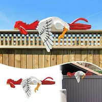 home yard ornament interesting eco friendly funny chicken fence decoration courtyard wall decoration garden decoration