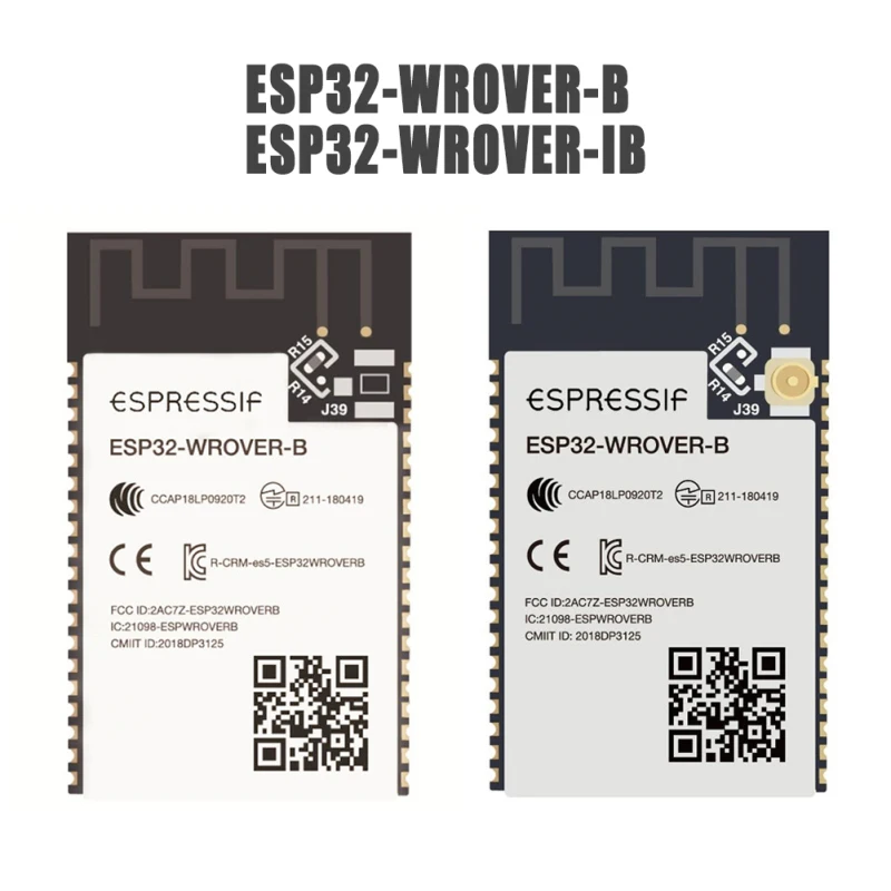 

ESP32-WROVER-B/ESP32 WROVER-IB Module 2.4G WiFi Module MP3 Audio Espressif Systems SPI Wireless Espressif 4MB Flash WiFi Board