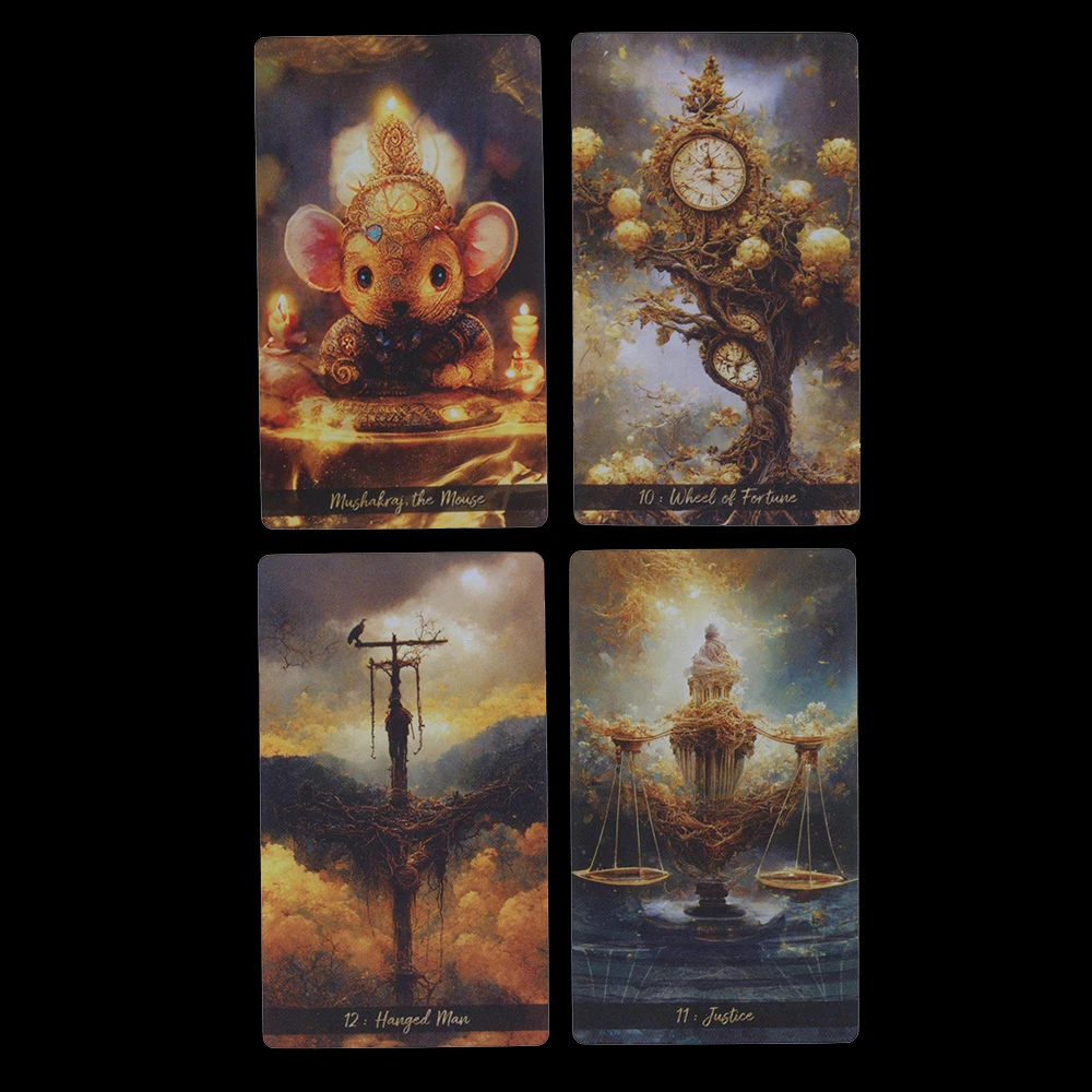 12x7 см террас Таро Golden Journey ever come Each card-это красочное произведение искусства с