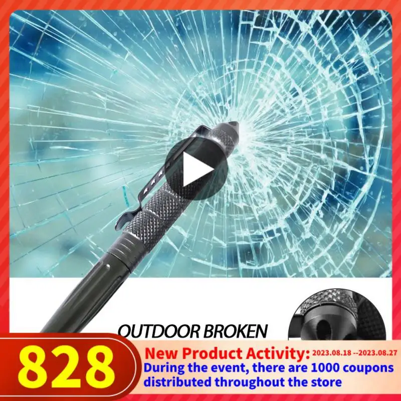 

High Quality Metal Military Tactical Pen School Student Office Ballpoint Pens Emergency Glass Breaker Self Defense EDC Supplies