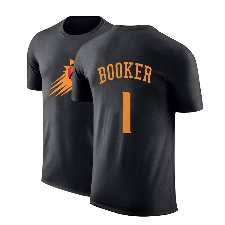 

2022 Mens American Basketball Jerseys Clothes Phoenix Suns #1 Devin Booker T Shirts Cotton Sweatshirt Casual S-3XL Loose