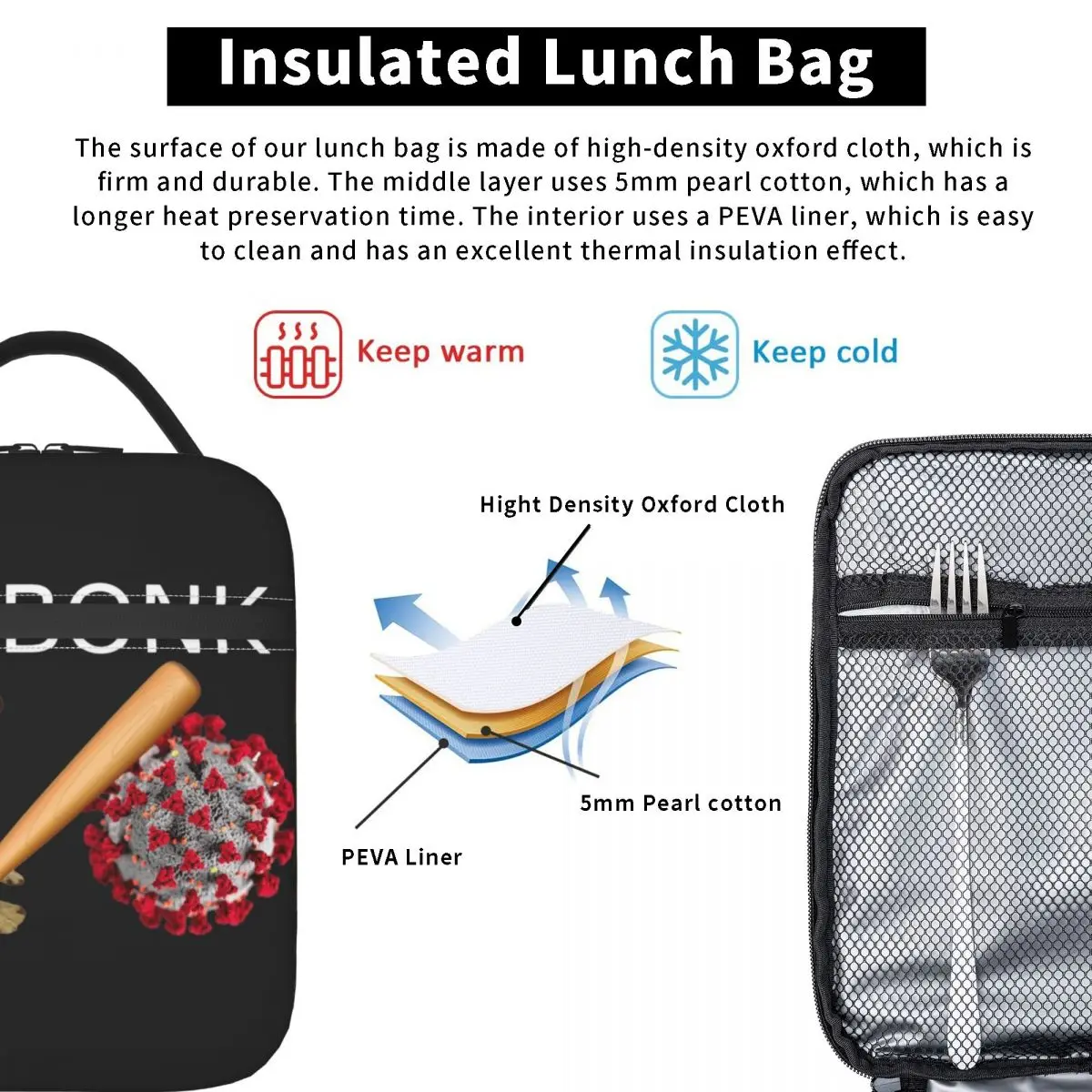 Индивидуальный Cheems virones Bonk сумка для обеда мужчин и женщин теплое охлаждение