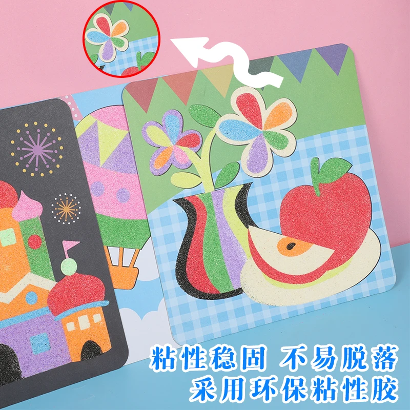 Детские разноцветные песок обучающие игрушки для девочек картина от царапин