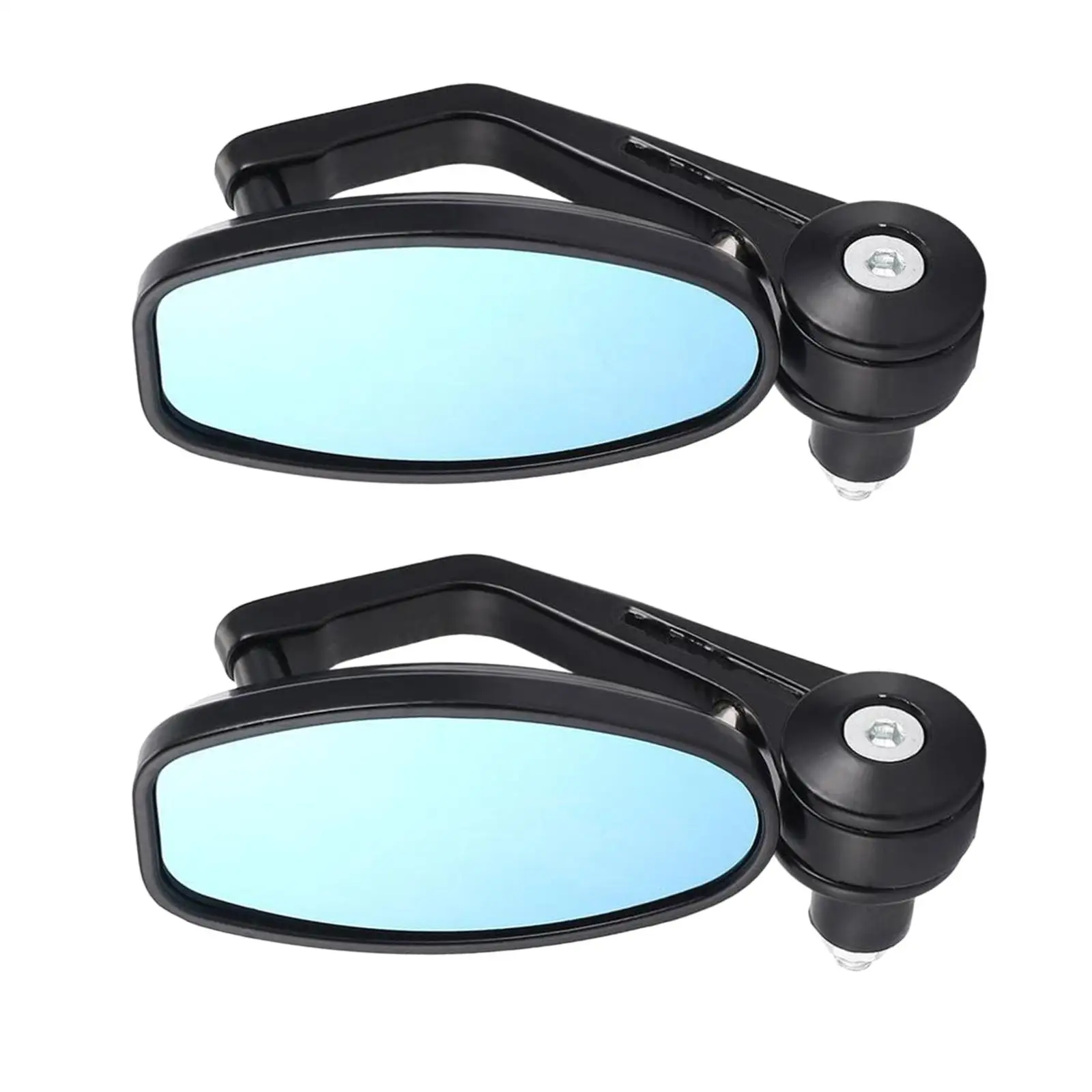 

7/8" Motorcycle Hand Bar Rear View Mirrors, Universal Adjustable Side Mirrors, Motorcycle Side Mirror, for Sports Bike (Black)