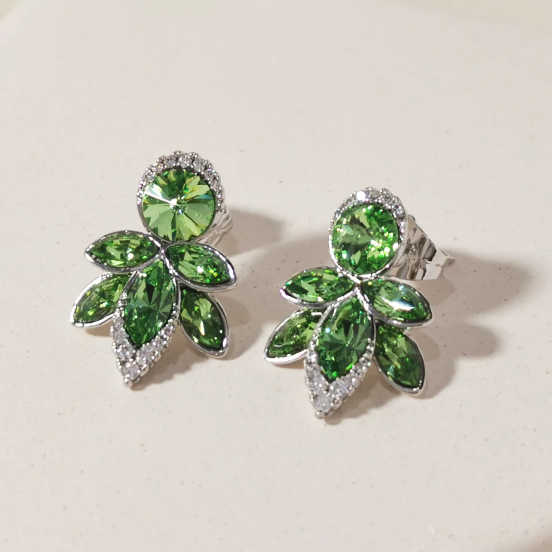 

Серьги-гвоздики в виде Луны и звезды, трендовые ювелирные изделия с австрийским кристаллом для девочек вечерние няя и свадебная бижутерия, ...