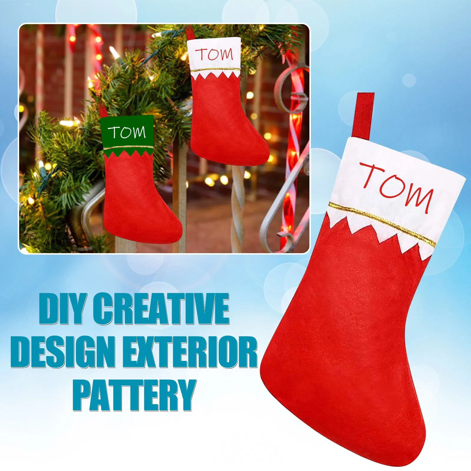 

Камин войлок в наличии чулки на Рождество 15 дюймов Подарки Подвесные DIY сувениры вечерние ринки Рождество Красный винтажный цвет